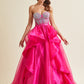 Vestido de Corsé en Capas con Cola (Varios Colores)