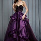 Vestido de Corsé en Capas con Cola (Varios Colores)