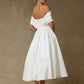 Vestido de Novia Corte MIDI Color Off White.