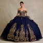 Vestido de Fiesta de Tul Bordado con Brillos y Cuentas, Hombros Descubiertos (Varios Colores)