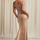 Vestido Corte Sirena Con Hombros Descubiertos (Varios Colores)