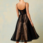 Vestido Sin Mangas con Escote en Corazón Color Black-Nude..