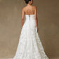 Vestido de Novia Midi Con Cauda Color Off White