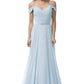 Vestido de Chiffon al Hombro con Tirantes (Varios Colores)