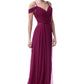 Vestido de Chiffon al Hombro con Tirantes (Varios Colores)