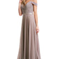 Vestido de Chiffon al Hombro con Tirantes (Varios Colores)