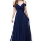 Vestido de Chiffon al Hombro con Tirantes (Varios Colores)