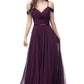 Vestido de Chiffon al Hombro con Tirantes (Varios Colores)