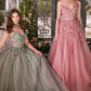  Vestido de Tul con Detalles de Encaje y Con gargantilla. (Varios Colores)