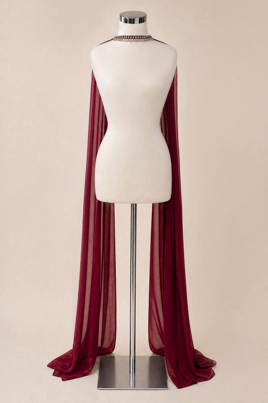 Bufanda de Chiffon con Gargantilla, Varios Colores