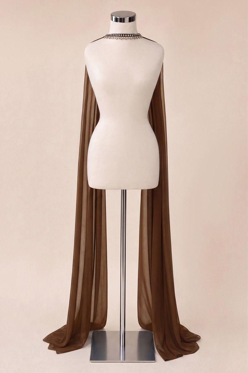 Bufanda de Chiffon con Gargantilla, Varios Colores