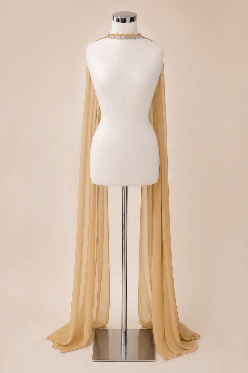 Bufanda de Chiffon con Gargantilla, Varios Colores