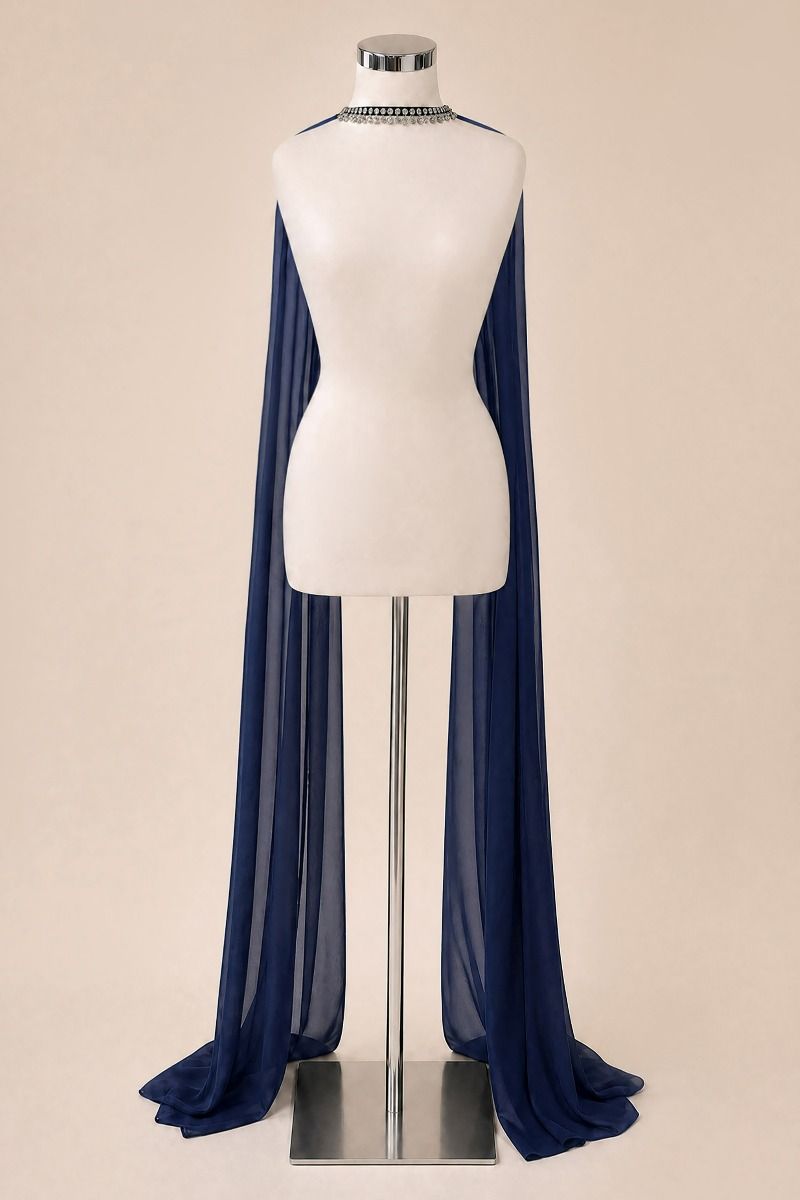 Bufanda de Chiffon con Gargantilla, Varios Colores