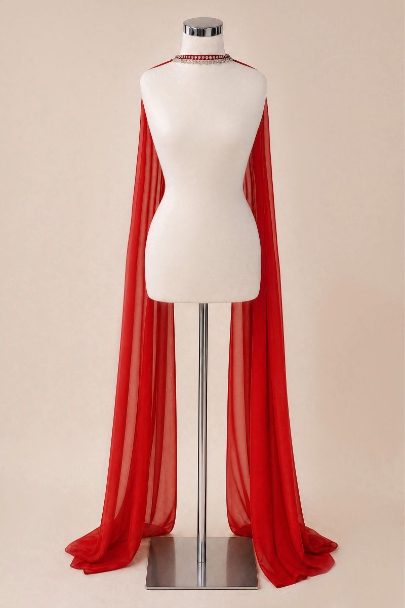 Bufanda de Chiffon con Gargantilla, Varios Colores