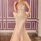 Vestido con Escote Redondo, Tirantes Adornados y Cauda con Moño Desmontable, Varios Colores