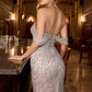 Vestido Con Adornos de Cristal y Hombros Descubiertos (Varios Colores)