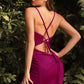 Vestido de Noche Corte Ajustado con Tirantes y Apertura en la pierna (Varios Colores)