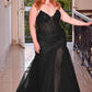 Vestido Corte Sirena y Sin Tirantes (Curvy)