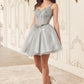 Vestido Corto de Tul en Línea A (Varios Colores)