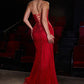 Vestido Estraple con Escote de Corazón con Aplicaciones en Lentejuelas, Varios Colores