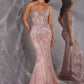 Vestido Estraple con Escote de Corazón con Aplicaciones en Lentejuelas, Varios Colores