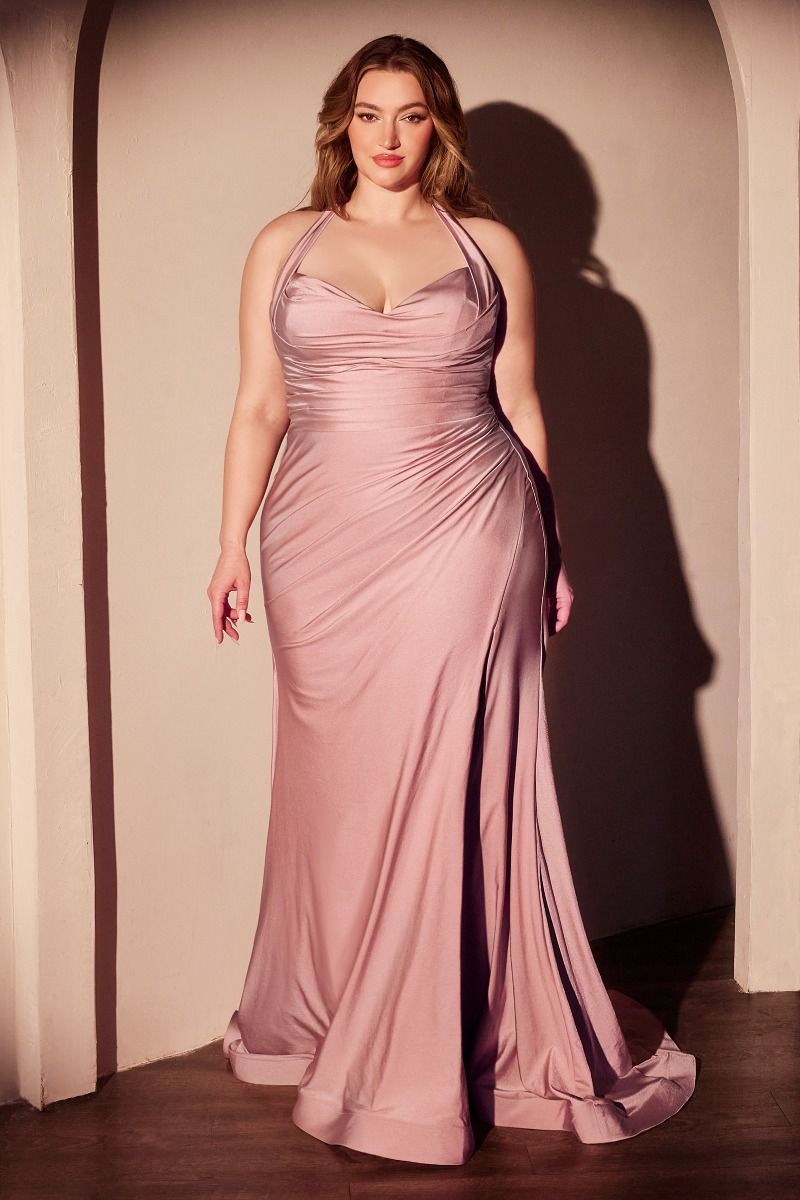 Vestido de Satén con Stretch Curvy. (Varios Colores)