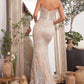 Vestido Corte Sirena Escote Corazón sin Tirantes, Corse transparente y  Adornado de cristales (Varios Colores)