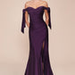 Vestido de Dama de Honor corte ajustado de tela elástica con un escote sostenido por largos lazos (Varios Colores)