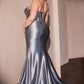 Vestido de Satén Curvy Con Micro Cristales (Varios Colores)
