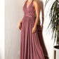 Vestido en línea A con Tirantes que pueden formar varios Estilos. (Varios Colores)