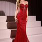 Vestido Sin Tirantes Decorados (Varios Colores)