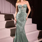 Vestido Sin Tirantes Decorados (Varios Colores)