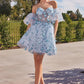 Vestido Corto al Hombro (Varios Colores)