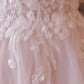 Vestido de Novia Con Mangas Color Off White-Nude.