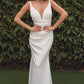 Vestido de Novia Ajustado de Neopreno Y Vuelo.