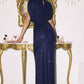 Vestido Recto con Escote en V y Manga (Varios Colores)