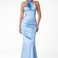 Vestido Corte Sirena con Tirantes Cruzados  (Varios Colores)