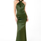 Vestido Corte Sirena con Tirantes Cruzados  (Varios Colores)