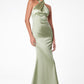 Vestido Corte Sirena con Tirantes Cruzados  (Varios Colores)