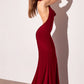 Vestido Corte Sirena Halter con espalda Descubierta (Varios Colores)