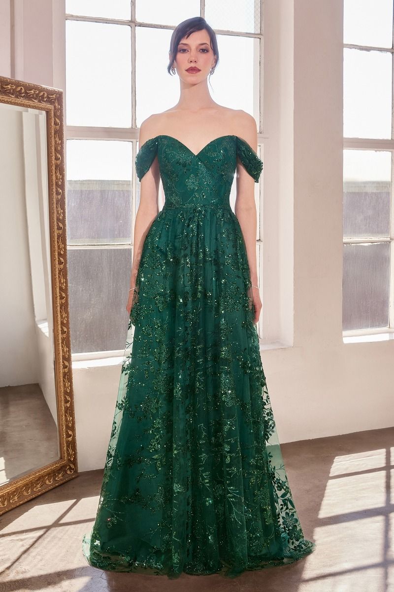 Vestido de Tul Bordado en Corte en A Escote de Corazón (Varios Colores)