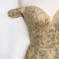 Vestido Entallado, Escote con Hombros Descubiertos de Encaje con Lentejuelas (Varios Colores)
