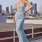 Vestido Dama de Honor en Corte Sirena  de Strapless (Varios Colores)