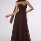 Vestido Dama de Honor  Línea A Escote Corazón con Pashmina.(Varios Colores)