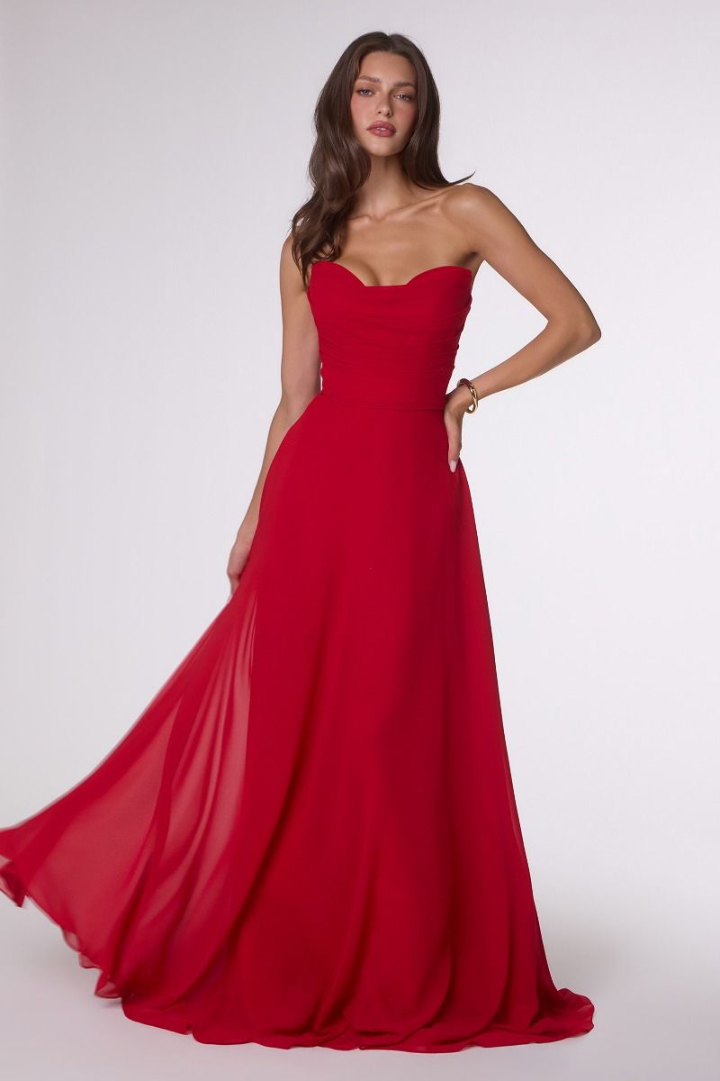 Vestido Dama de Honor  Línea A Escote Corazón con Pashmina.(Varios Colores)