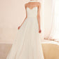 Vestido de Novia Línea A Escote Corazón con Pashmina Color OFF WHITE