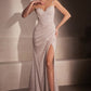 Vestido Recto de Tirantes Escote de Corazón con Brillos (varios colores)