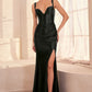 Vestido de Satén Corte Sirena Escote de Corazón con Tirantes (Varios Colores)