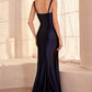 Vestido de Satén Corte Sirena Escote de Corazón con Tirantes (Varios Colores)