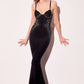 Vestido Corte Sirena con tirantes Delgados Destellos Brillosos (Varios Colores)